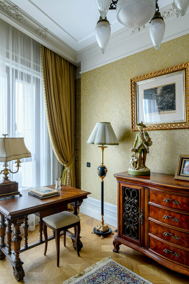 Фотография: Кабинет в стиле Классический, Проект недели, 3 комнаты, 60-90 метров – фото на INMYROOM