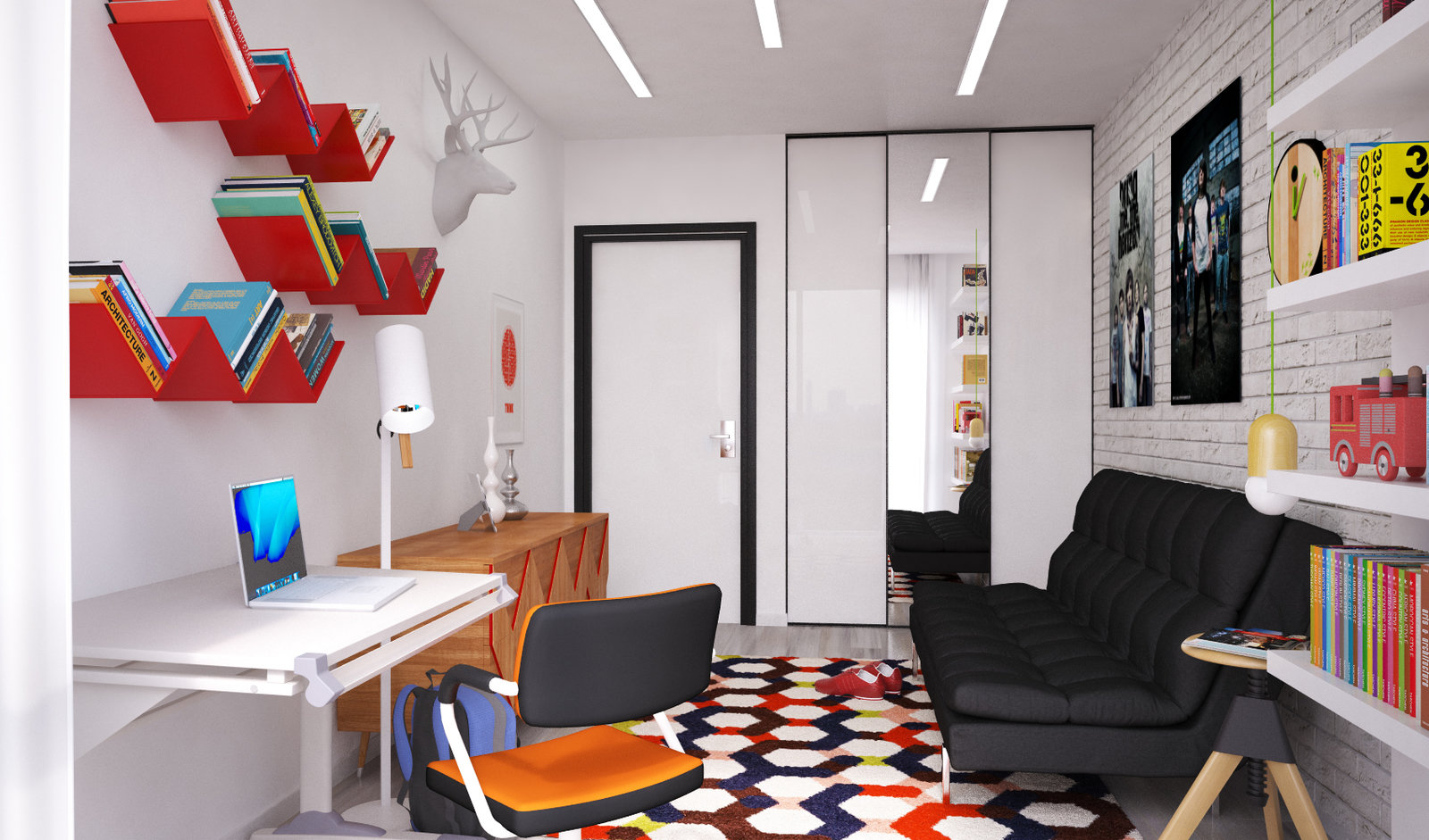 Фотография: Детская в стиле Хай-тек, Скандинавский, Современный, Декор интерьера, Квартира, Проект недели, Московская область, Наталия Чайка, Александра Морозова, Балашиха, ЖК «Акварели», Монолитный дом, 3 комнаты, 60-90 метров, Григорий Севастьянов, Studio 8 – фото на INMYROOM