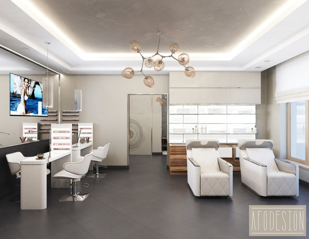 Фото из портфолио Дизайн проект салона красоты Beauty spa lounge – фотографии дизайна интерьеров на INMYROOM