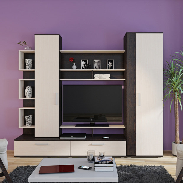 Фото из портфолио Стенки – фотографии дизайна интерьеров на INMYROOM