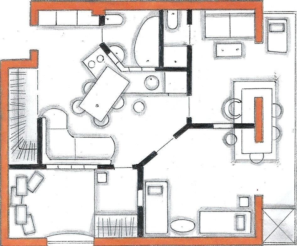 Фото из портфолио Мои перепланировки – фотографии дизайна интерьеров на INMYROOM Фото из портфолио Мои перепланировки – фотографии дизайна интерьеров на INMYROOM