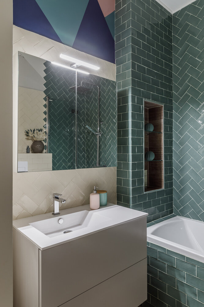 Фотография: Ванная в стиле Скандинавский, Современный, Эклектика, Малогабаритная квартира, Квартира, Студия, Проект недели, Эко, Сочи, Монолитный дом, до 40 метров, 40-60 метров, Studiome design, Юлия Фана – фото на INMYROOM Фотография: Ванная в стиле Скандинавский, Современный, Эклектика, Малогабаритная квартира, Квартира, Студия, Проект недели, Эко, Сочи, Монолитный дом, до 40 метров, 40-60 метров, Studiome design, Юлия Фана – фото на INMYROOM