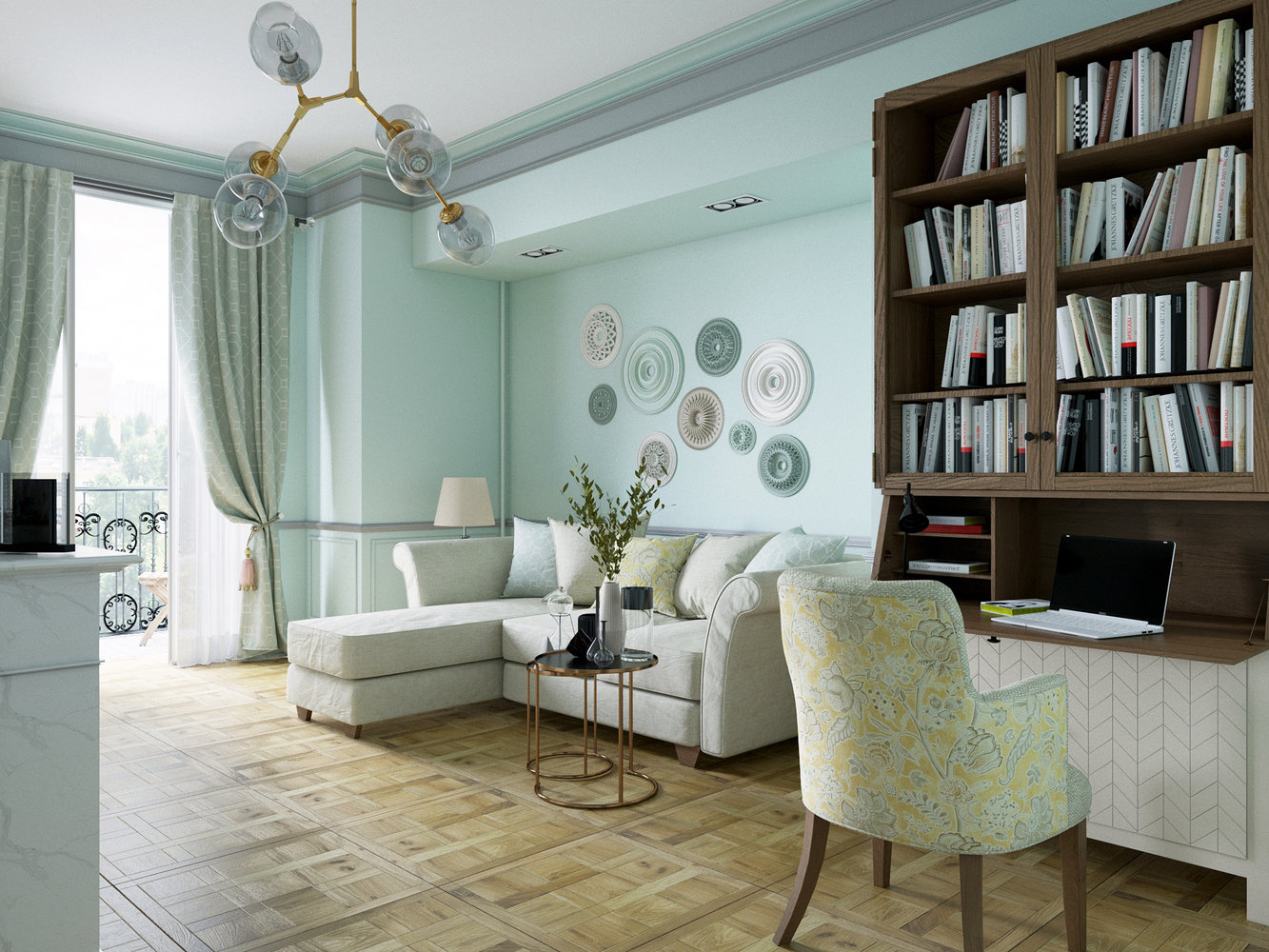 Фотография: Гостиная в стиле Эклектика, Квартира, Проект недели, Москва, Сталинка, Алена Юдина, 3 комнаты, 60-90 метров – фото на INMYROOM Фотография: Гостиная в стиле Эклектика, Квартира, Проект недели, Москва, Сталинка, Алена Юдина, 3 комнаты, 60-90 метров – фото на INMYROOM