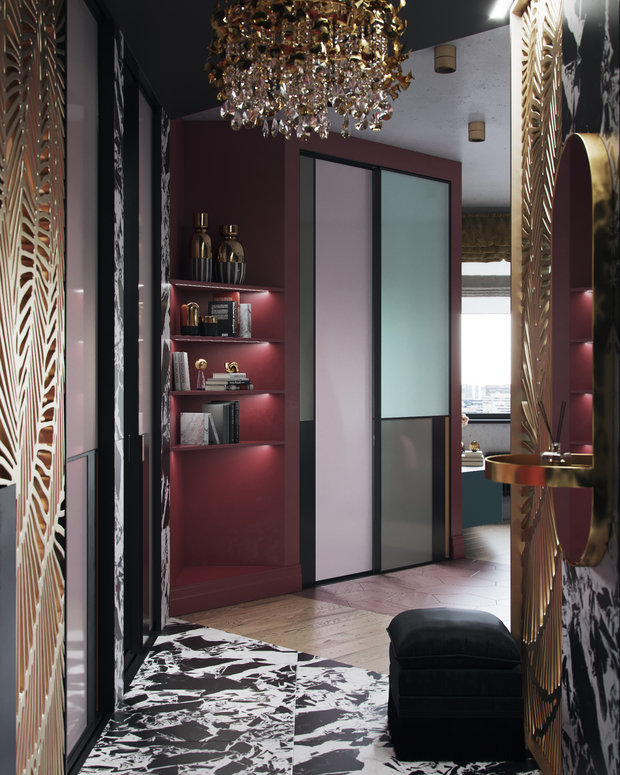 Фотография: Прихожая в стиле Современный, Эклектика, Декор интерьера, Квартира, Проект недели, Москва, 3 комнаты, 60-90 метров, Алена Горская – фото на INMYROOM