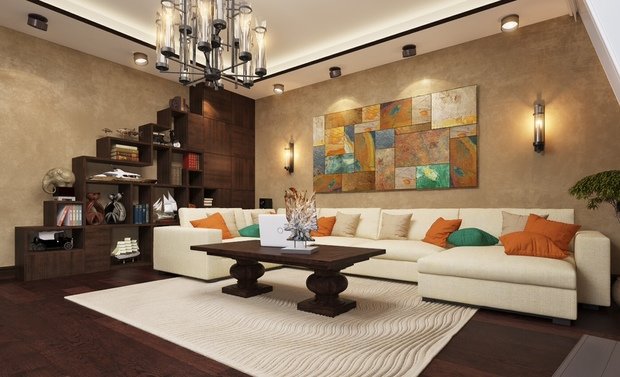 Фото из портфолио Дизайн-проект для квартиры с панорамным видом на Москву – фотографии дизайна интерьеров на INMYROOM