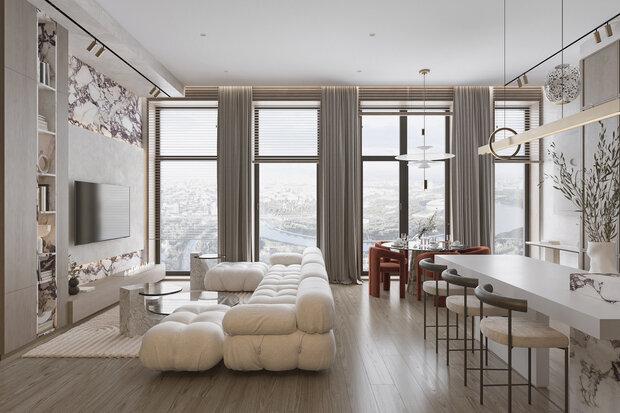 Фото из портфолио Проект в современном стиле премиум-класс – фотографии дизайна интерьеров на INMYROOM