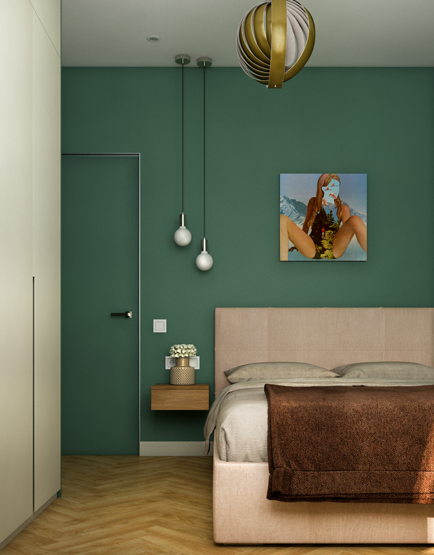 Фотография: Спальня в стиле Современный, Квартира, Проект недели, Москва, 1 комната, до 40 метров, Ольга Шакирова – фото на INMYROOM