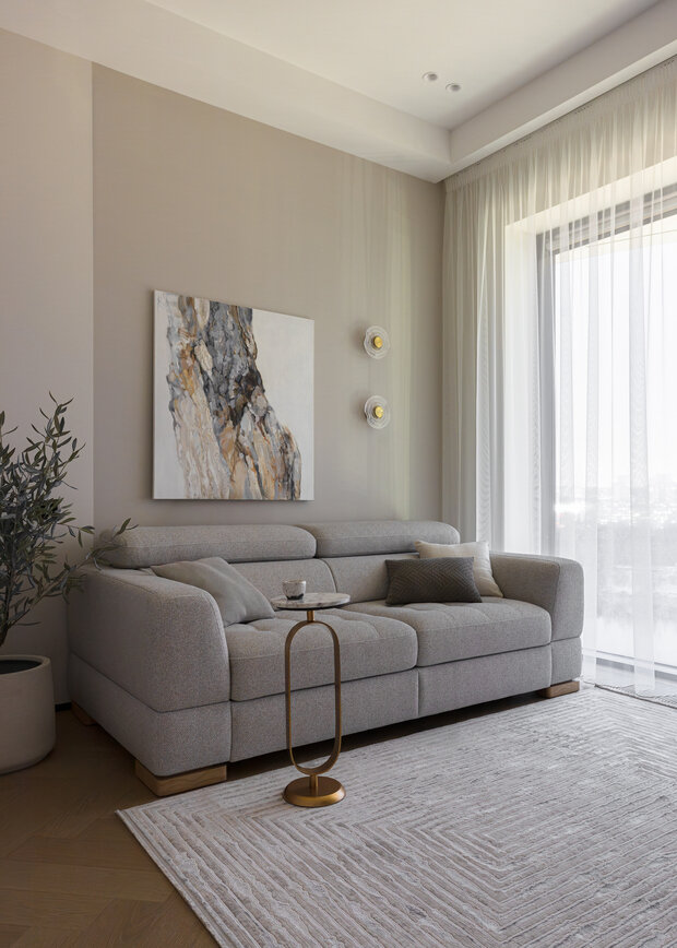 Фотография: Кабинет в стиле Современный, Квартира, Проект дня, Монолитный дом, 3 комнаты, Более 90 метров, Эксклюзивные проекты, Оксана Галактионова, минимализм с элементами современного дизайна – фото на INMYROOM