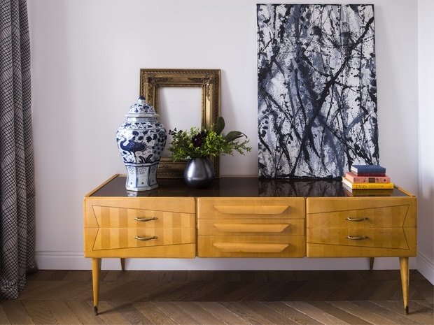 Фотография: Мебель и свет в стиле Прованс и Кантри, Эклектика, Квартира, Проект недели, Москва, Ольга Шаповалова, 4 и больше, Более 90 метров, Монолитно-кирпичный, ЖК «Английский квартал» – фото на INMYROOM