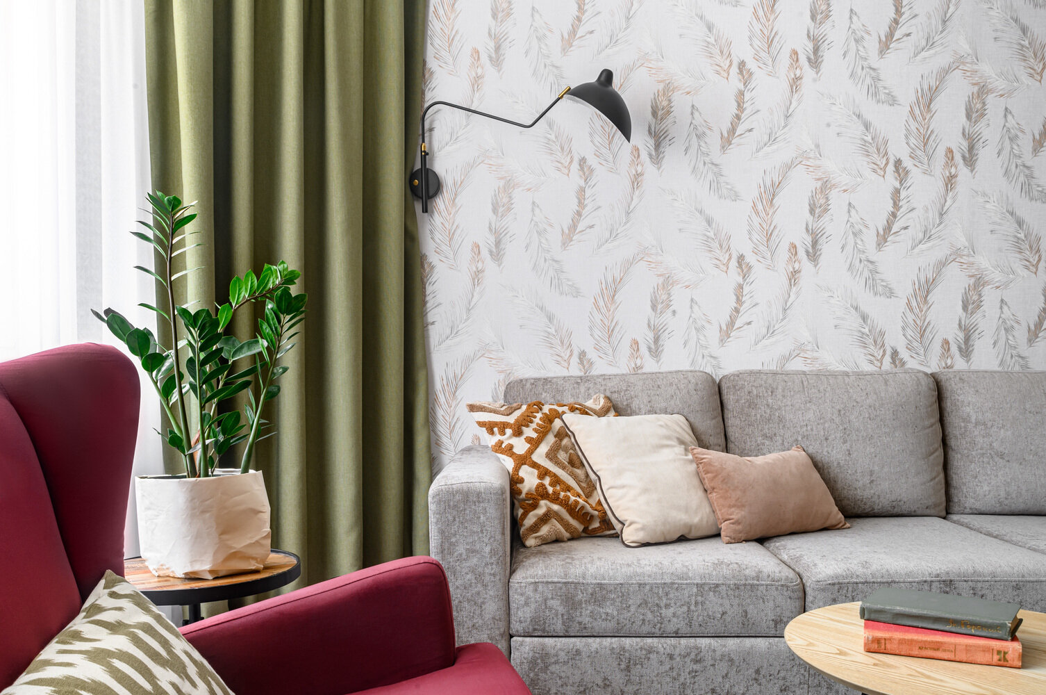 Фотография: Гостиная в стиле Современный, Квартира, Проект недели, Московская область, 3 комнаты, 60-90 метров, Дмитров, Анна Мизюра – фото на INMYROOM