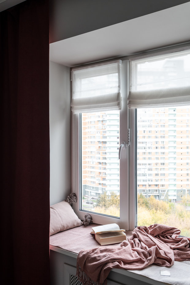 Фотография: Спальня в стиле Современный, Квартира, Проект недели, Москва, 2 комнаты, 40-60 метров, Анна Моджаро – фото на INMYROOM