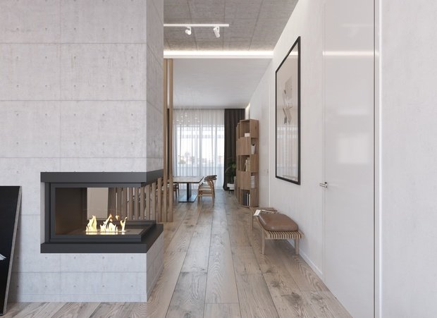 Фотография: Прихожая в стиле Минимализм, Эко, Квартира, Проект недели, Московская область, Королев, Монолитный дом, 4 и больше, Более 90 метров, «Ригель и Балка» – фото на INMYROOM