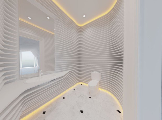 Фотография: Ванная в стиле Хай-тек – фото на INMYROOM