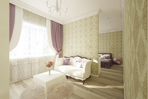 Фото из портфолио Дизайн интерьера спальни. Проект и его реализация. – фотографии дизайна интерьеров на INMYROOM