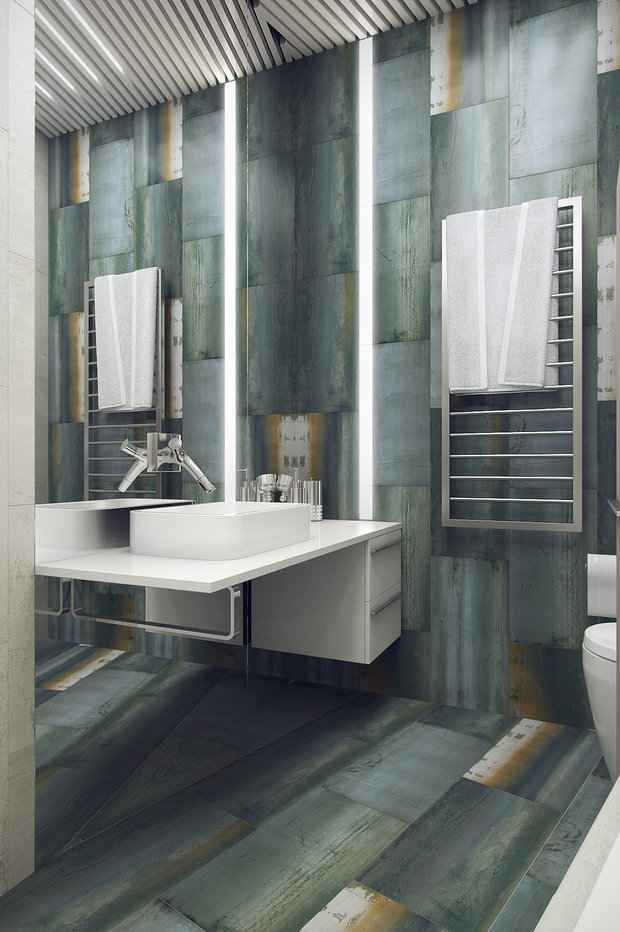 Фотография: Ванная в стиле Современный, Эклектика, Квартира, Проект недели – фото на INMYROOM