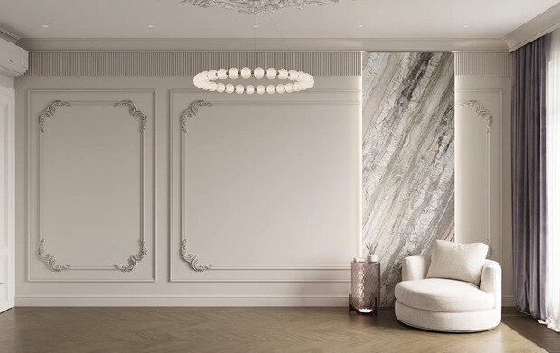 Фото из портфолио Дизайн-проект квартиры в ЖК «Шведская Крона» в неоклассическом стиле – фотографии дизайна интерьеров на INMYROOM