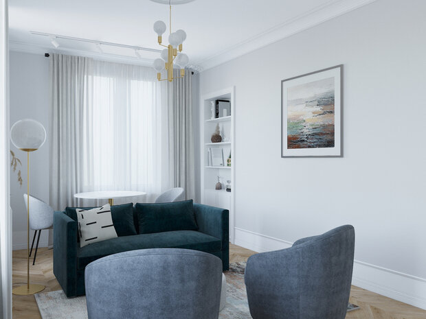 Фото из портфолио Квартира  в современном стиле с нотками французской классики – фотографии дизайна интерьеров на INMYROOM