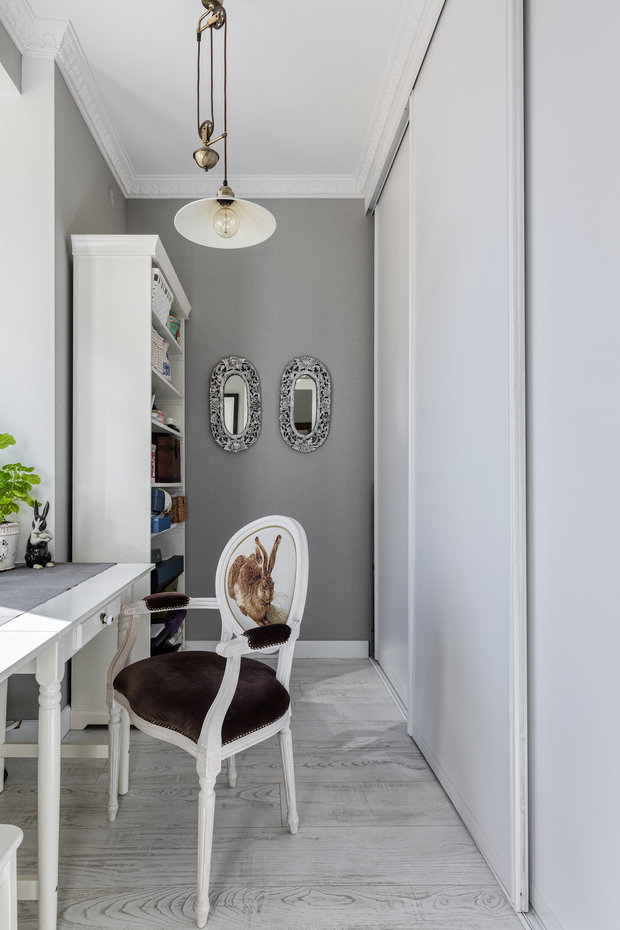 Фотография: Кабинет в стиле Прованс и Кантри, Эклектика, Квартира, Проект недели, Санкт-Петербург, 3 комнаты, Более 90 метров, Анна Плакунова – фото на INMYROOM