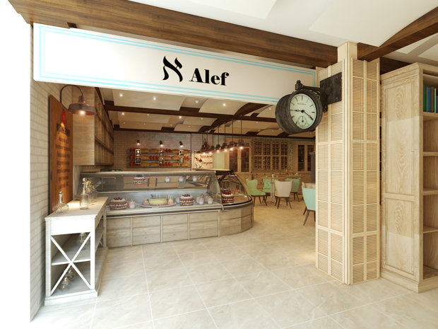 Фото из портфолио проект кафе в "Еврейском Культурном Центре" – фотографии дизайна интерьеров на INMYROOM