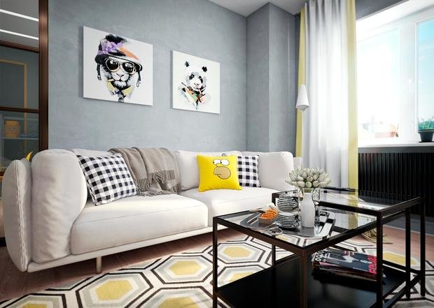 Фото из портфолио Гостиная и коридор – фотографии дизайна интерьеров на INMYROOM