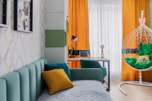 Фотография: Детская в стиле Современный, Скандинавский, Квартира, Проект недели, Москва, 4 и больше, 60-90 метров, Майя Валит – фото на INMYROOM