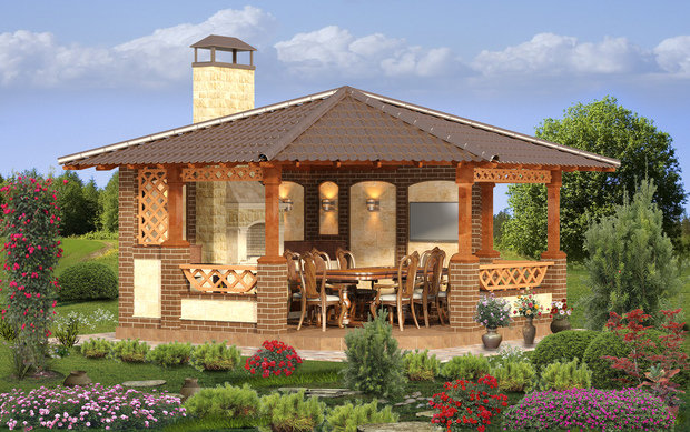 Фото из портфолио BBQ House Irbis – фотографии дизайна интерьеров на INMYROOM