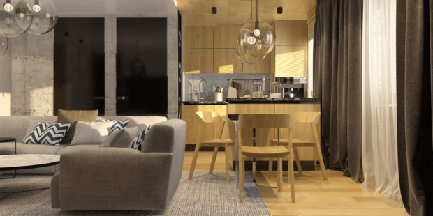 Фото из портфолио Городской Loft – фотографии дизайна интерьеров на INMYROOM