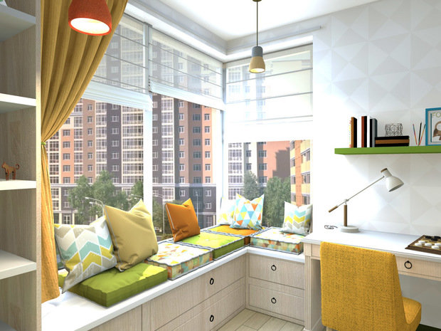 Фото из портфолио Детская "Бананово-лимонный Сингапур" – фотографии дизайна интерьеров на INMYROOM