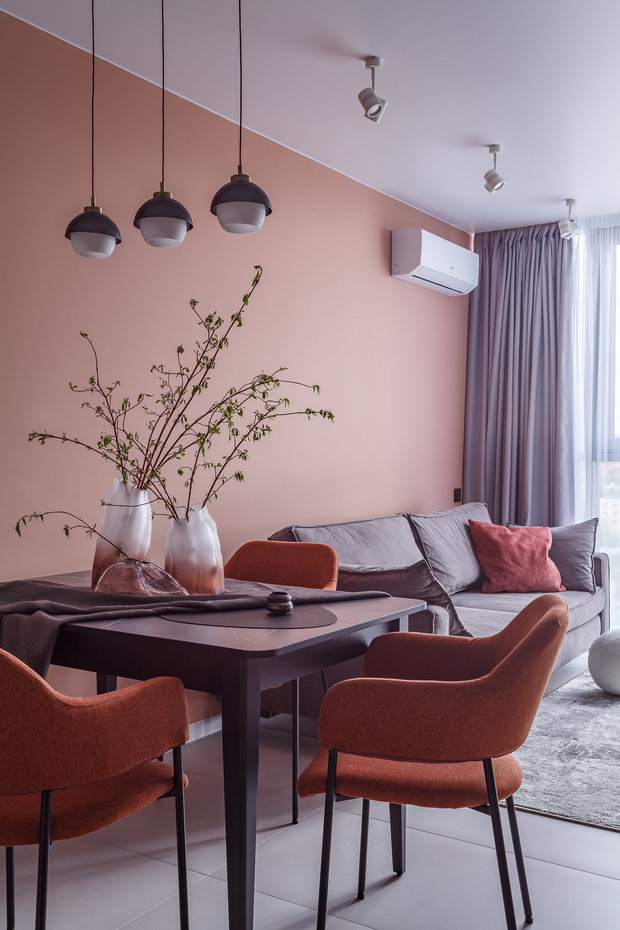 Фотография: Гостиная в стиле Современный, Квартира, Проект недели, Самара, 2 комнаты, 40-60 метров, HomeBox Interiors, Яна Феклина, Лидия Анищенко – фото на INMYROOM