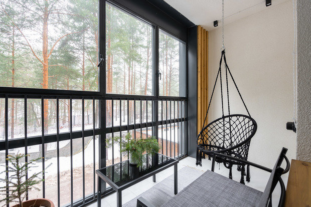 Фотография: Балкон в стиле Современный, Проект дня, 2 комнаты, 40-60 метров, Сестрорецк, Ирина Жарина – фото на INMYROOM