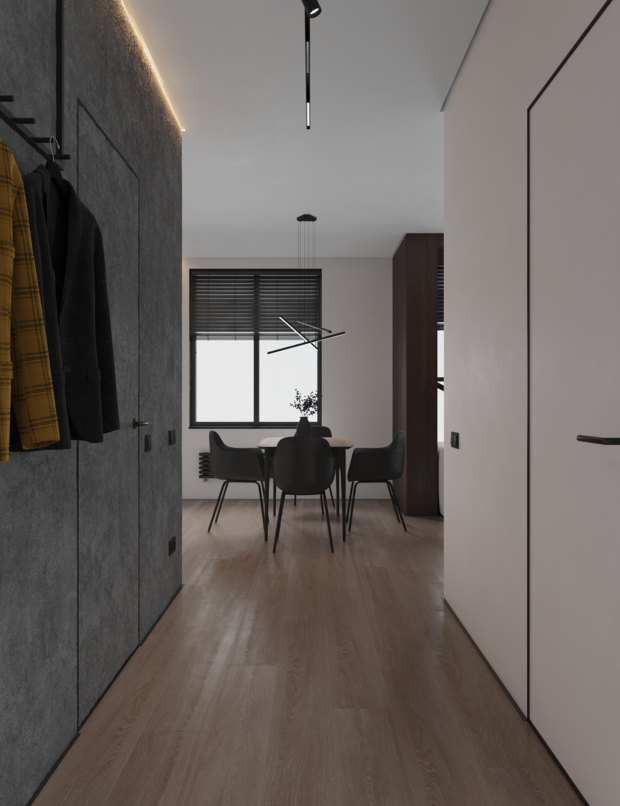 Фото из портфолио Как разместить на 43 кв.метрах  разместить 7 функциональных зон  – фотографии дизайна интерьеров на INMYROOM