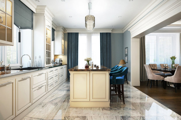 Фото из портфолио В духе американской классики – фотографии дизайна интерьеров на INMYROOM