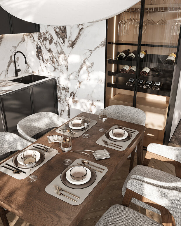 Фото из портфолио Дизайн интерьера квартиры в ЖК «Министр» в стиле современная классика – фотографии дизайна интерьеров на INMYROOM