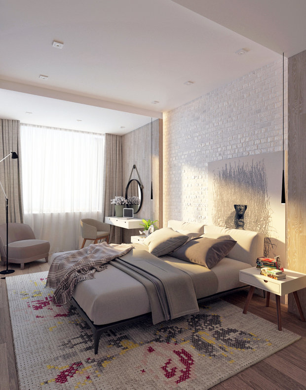 Фото из портфолио Квартира для молодой пары – фотографии дизайна интерьеров на INMYROOM