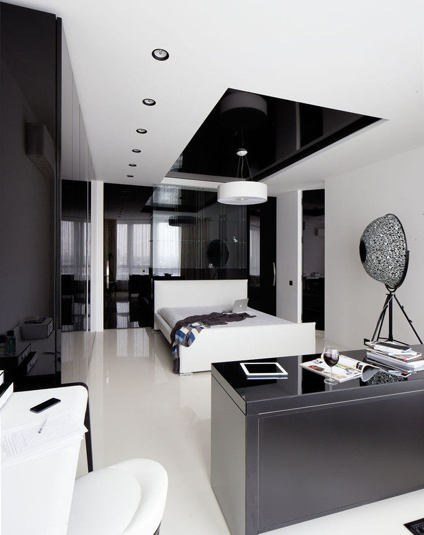 Фотография: Спальня в стиле Хай-тек – фото на INMYROOM