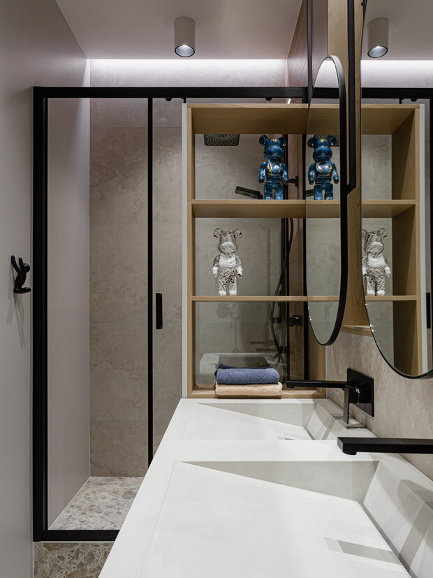 Фотография: Ванная в стиле Современный, Восточный, Квартира, Проект дня, Екатеринбург, 4 и больше, Более 90 метров, современный, натуральный, Катарина Притчина – фото на INMYROOM