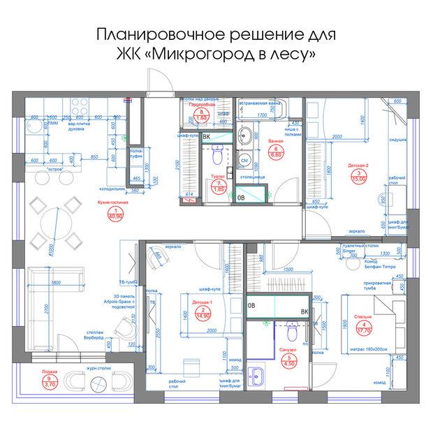 Фото из портфолио ЖК "Микрогород в лесу" – фотографии дизайна интерьеров на INMYROOM