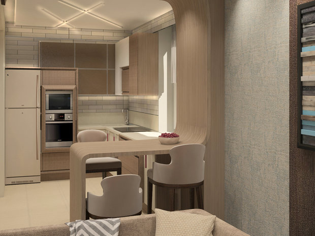 Фото из портфолио Интерьер двухкомнатной квартиры – фотографии дизайна интерьеров на INMYROOM