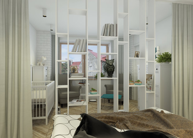 Фото из портфолио Малогабаритная квартира в стиле IKEA – фотографии дизайна интерьеров на INMYROOM