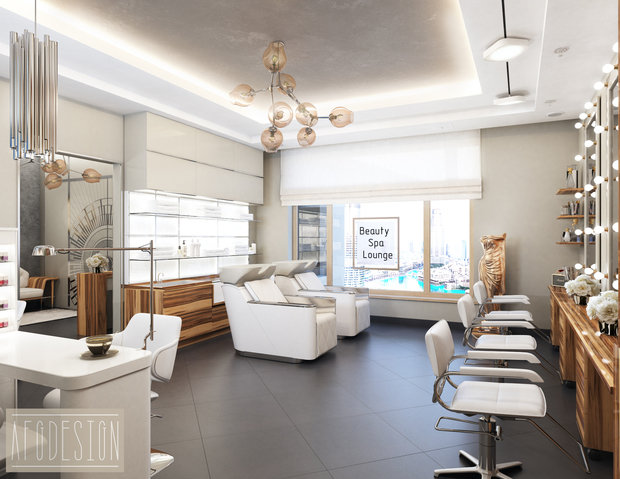 Фото из портфолио Дизайн проект салона красоты Beauty spa lounge – фотографии дизайна интерьеров на INMYROOM