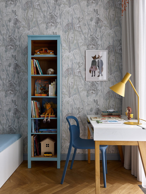 Фотография: Детская в стиле Современный, Эклектика, Квартира, Проект недели, Москва, 3 комнаты, 60-90 метров, Анастасия Холопцева – фото на INMYROOM