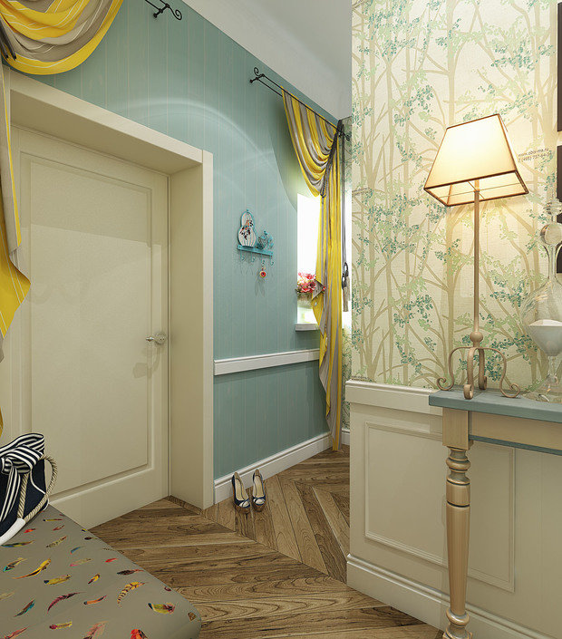Фотография: Прихожая в стиле Прованс и Кантри, Классический, Современный, Дом, Проект недели, интерьер кабинета, кухня-гостиная дизайн, Челябинск, Валерия Стенникова, Insomnia, американский стиль – фото на INMYROOM