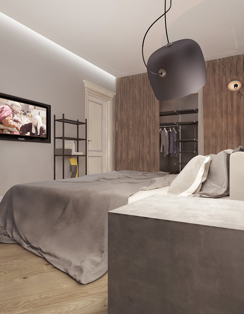 Фото из портфолио Минимализм холостяка – фотографии дизайна интерьеров на INMYROOM Фото из портфолио Минимализм холостяка – фотографии дизайна интерьеров на INMYROOM