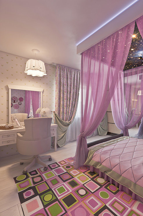 Фото из портфолио Интерьер спальни-детской. – фотографии дизайна интерьеров на INMYROOM