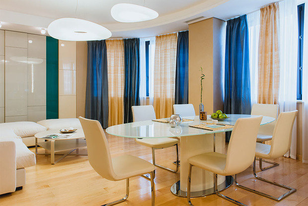 Фотография: Кухня и столовая в стиле Современный, Хай-тек, Квартира, Дома и квартиры, Москва – фото на INMYROOM