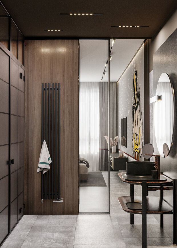 Фото из портфолио Квартира в Москве в ЖК HEADLINER – фотографии дизайна интерьеров на INMYROOM