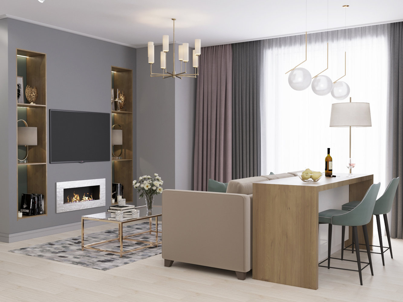 Фотография: Гостиная в стиле Современный, Белый, Проект недели, Серый, Таунхаус, Более 90 метров, ПРЕМИЯ INMYROOM – фото на INMYROOM Фотография: Гостиная в стиле Современный, Белый, Проект недели, Серый, Таунхаус, Более 90 метров, ПРЕМИЯ INMYROOM – фото на INMYROOM