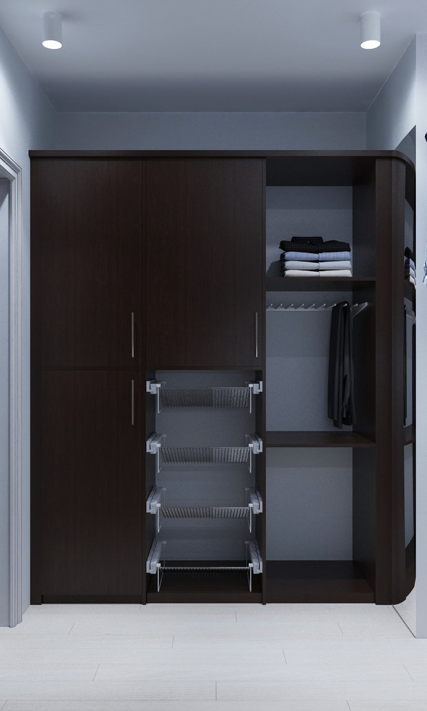 Фото из портфолио Квартира - современная классика 135 кв. Гардеробная – фотографии дизайна интерьеров на INMYROOM