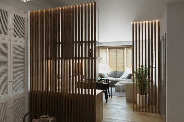 Фото из портфолио Эко-минимализм на "Смольном Проспекте"Квартира для отдыха, где нет ничего лишнего – фотографии дизайна интерьеров на INMYROOM