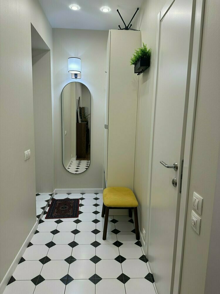 Фотография: в стиле , Квартира, Интерьер комнат, Интерьерный стиль, Дизайн интерьера, Переделка, перепланировка в брежневке, зонирование кухни в хрущевке, планировка узкой кухни в хрущевке, брежневка, интерьер брежневки, переделка хрущевки, Хрущевка, интерьер хрущевки, как обновить хрущевку, ванна в хрущёвке, кухня в хрущёвке, ремонт в хрущёвке – фото на INMYROOM